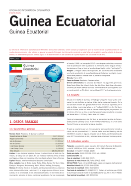 Ficha País: Guinea Ecuatorial