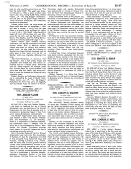CONGRESSIONAL RECORD— Extensions of Remarks E187 HON
