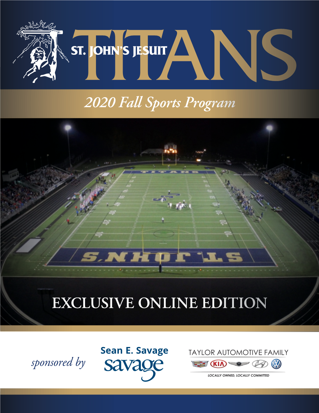 2020 Fall Sports Program EXCLUSIVE ONLINE EDITION
