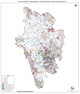 Land Identified for Afforestation in the Forest Limits of Uttara Kannada District