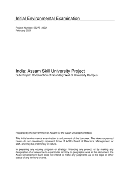 53277-002: Assam Skill University Project