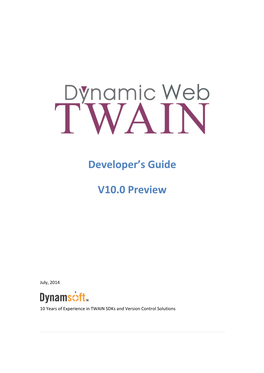 Dynamic Web TWAIN Developer's Guide