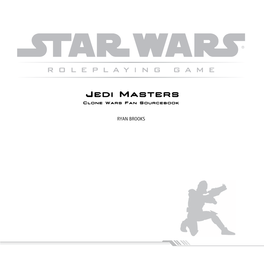 Jedi Masters Clone Wars Fan Sourcebook