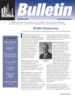 BOMA Bulletin-Spring 2010