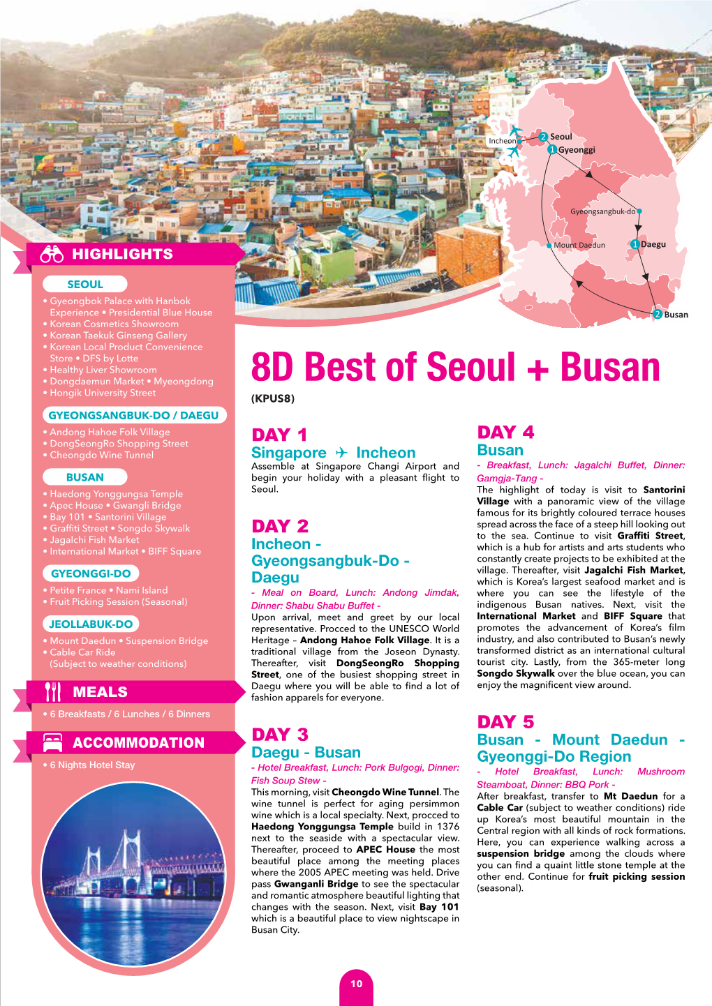 8D Best of Seoul + Busan