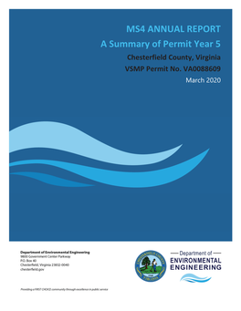 MS4 ANNUAL REPORT a Summary of Permit Year 5