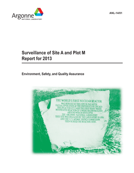 Surveillance of Site a and Plot M Report for 2013