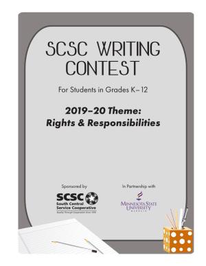 SCSC WRITING CONTEST for Students in Grades K–12