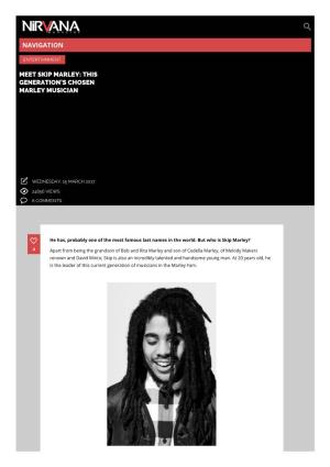 Meet Skip Marley: This Generation's Chosen Marley Musician | Nirvana