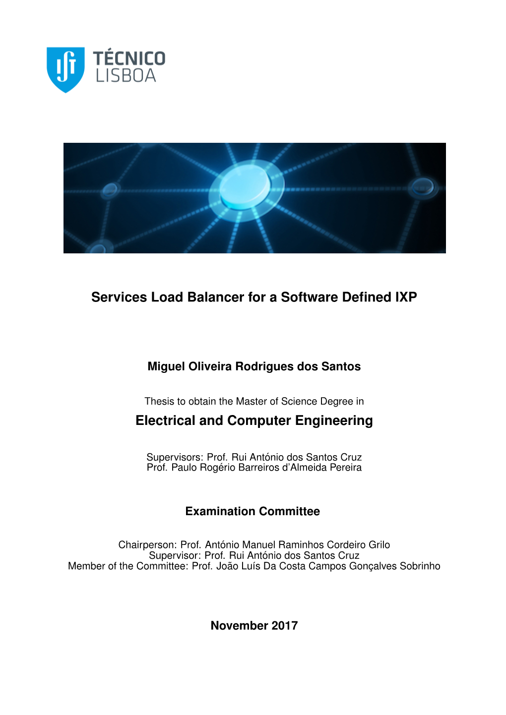 Services Load Balancer for a Software Defined