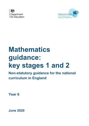 Mathematics Guidance: Year 6