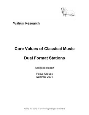 Classical Music on Dual Format Stations