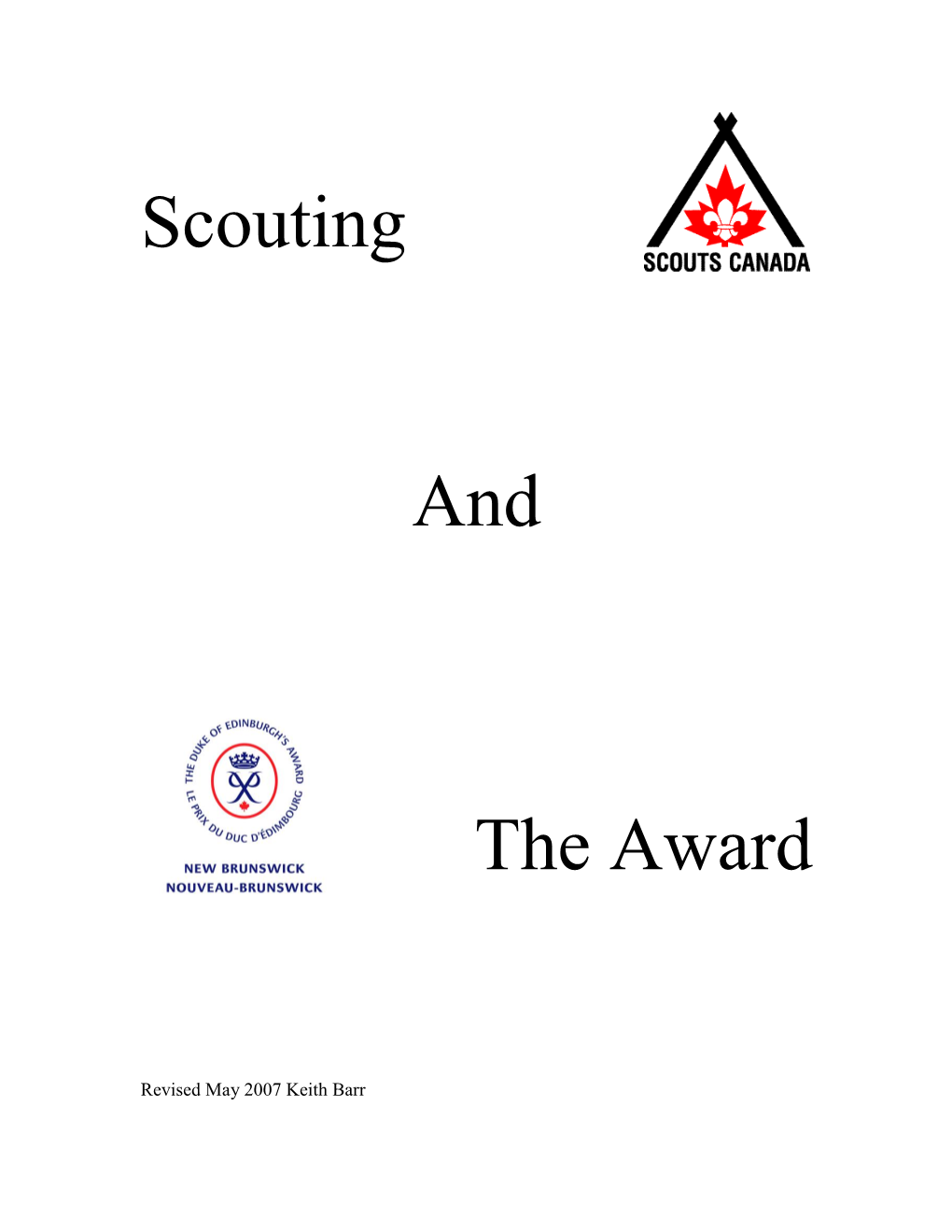 Scouting and the Award Programme Overlap in the Areas Of