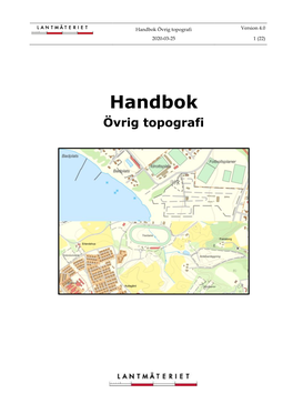 Handbok Övrig Topografi Version 4.0