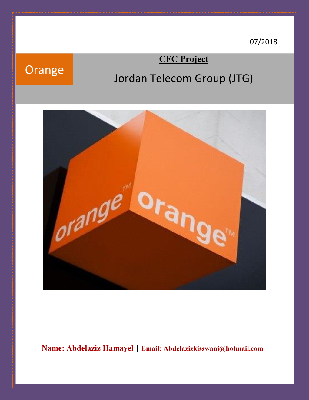 Jordan Telecom Group (Orange)