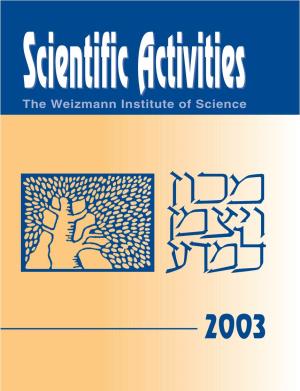 Scientific Activities 2003