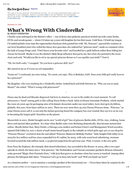 What's Wrong with Cinderella?