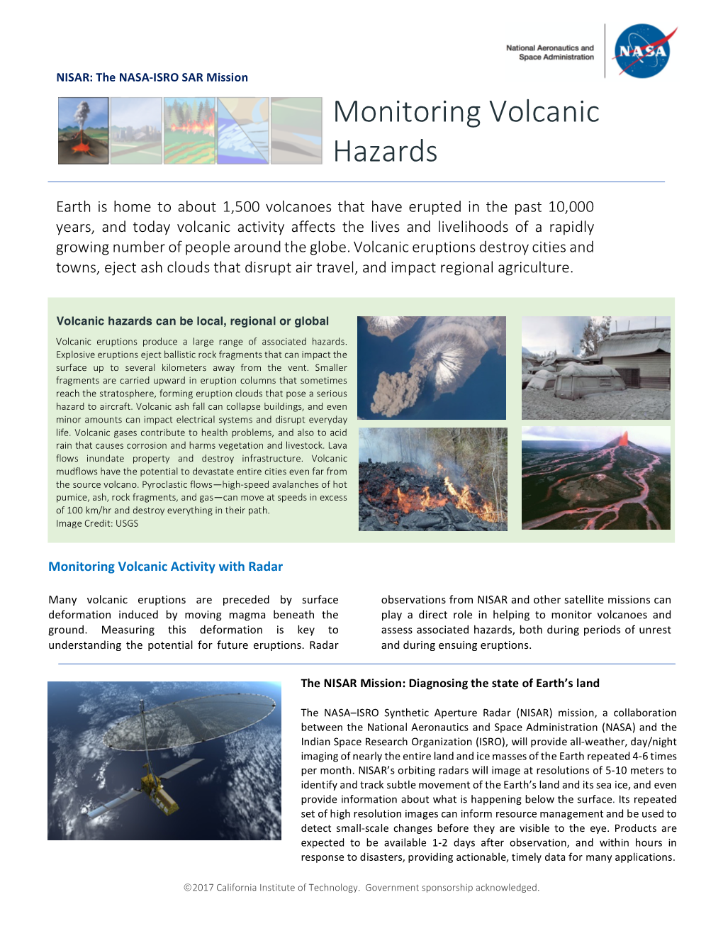 Volcanic Hazards Can Be Local, Regional Or Global Volcanic Eruptions Produce a Large Range of Associated Hazards