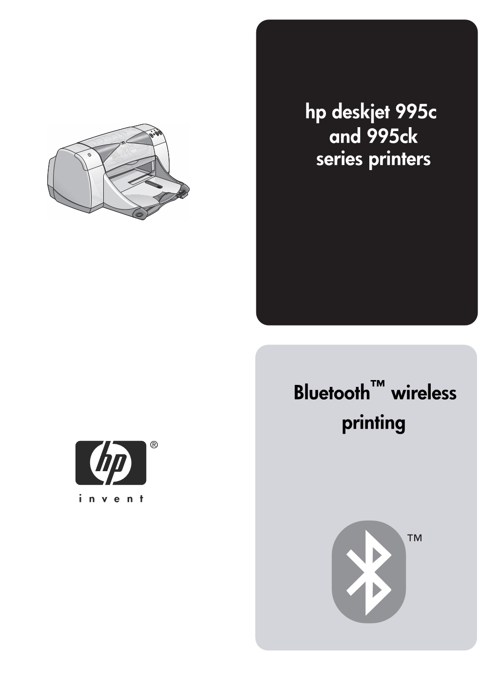 Hp Deskjet 995C Series Printers Bluetooth Wireless Printing and 995Ck