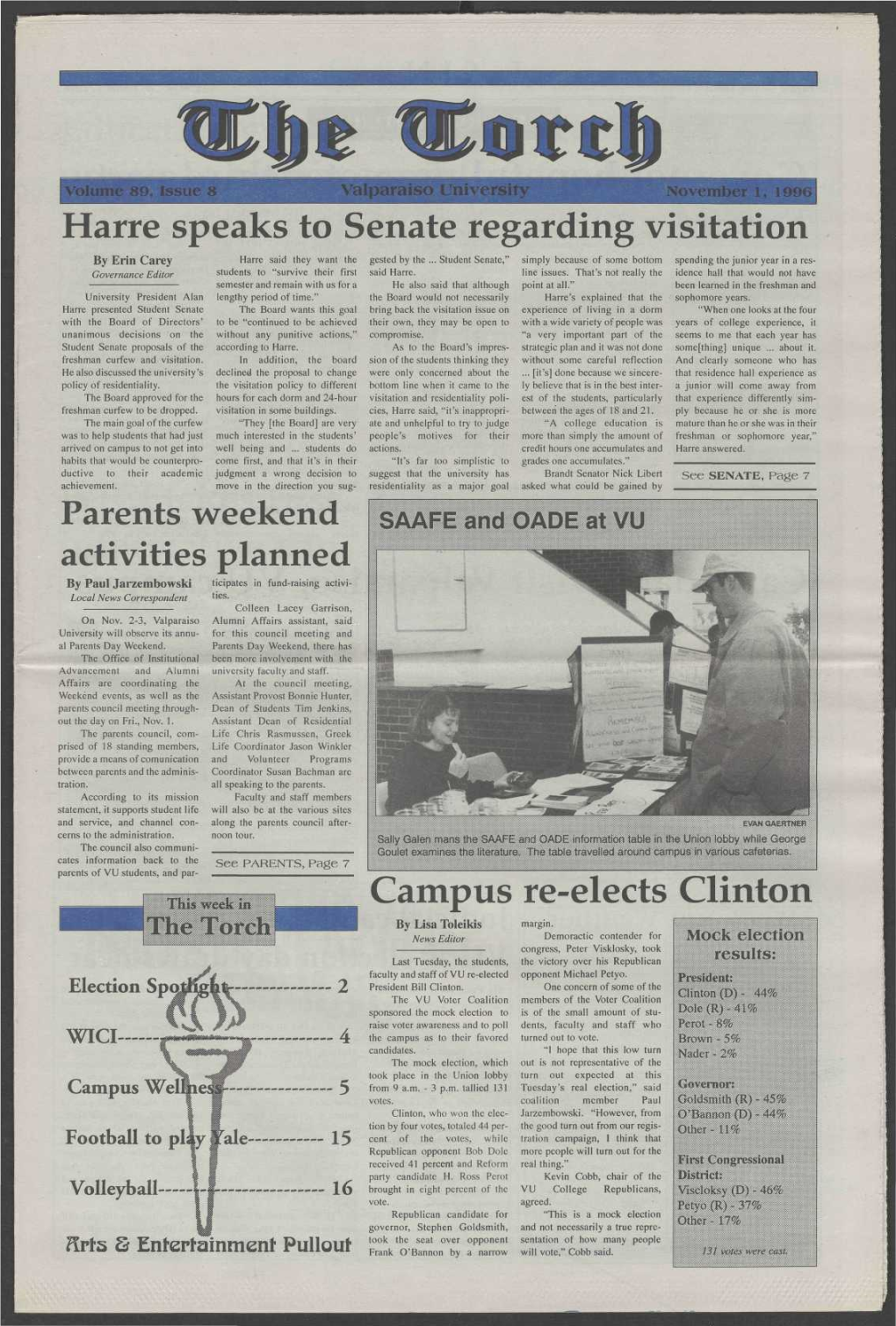 Harre Speaks to Senate Regarding Visitation Parents Weekend