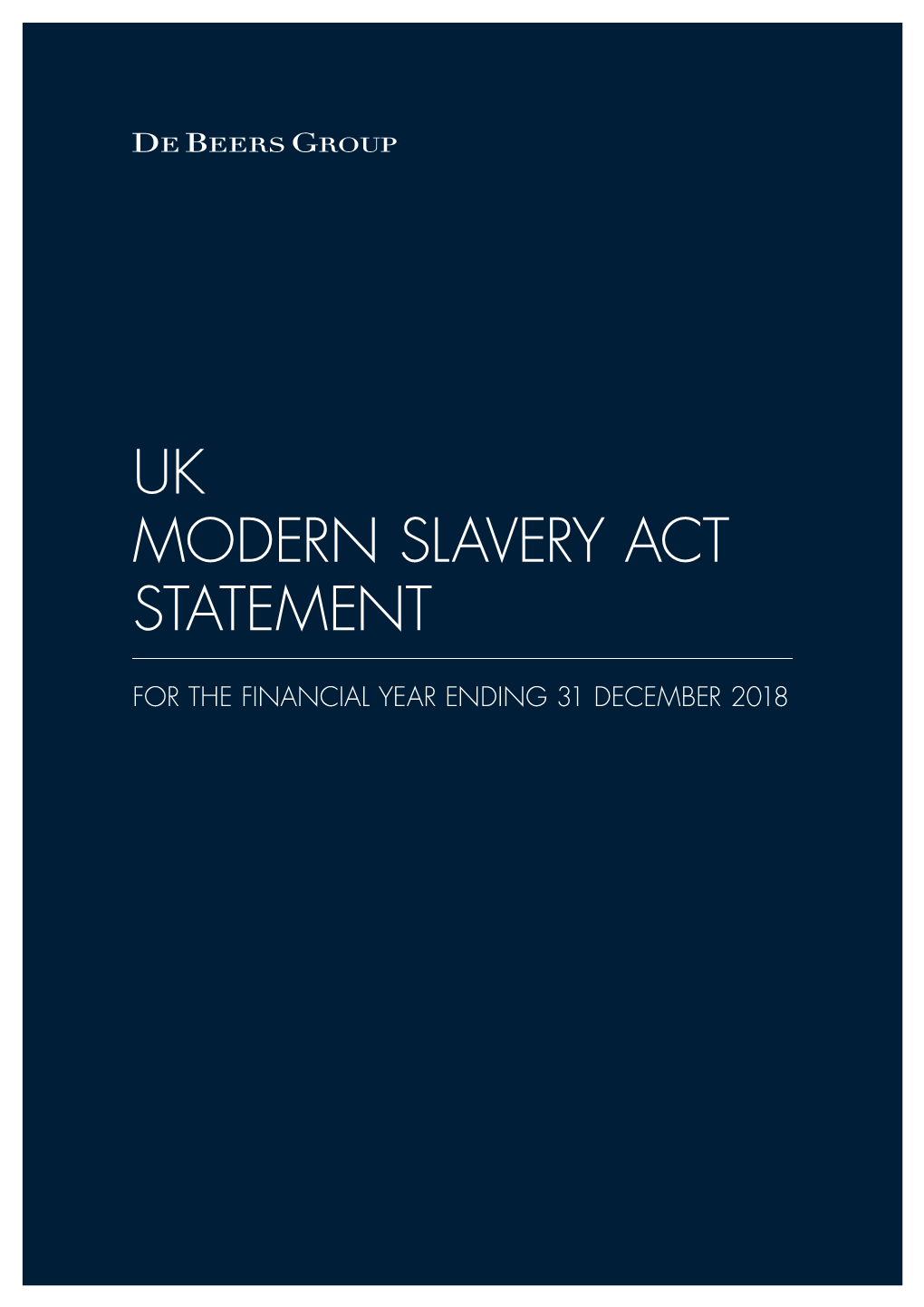 Uk Modern Slavery Act Statement