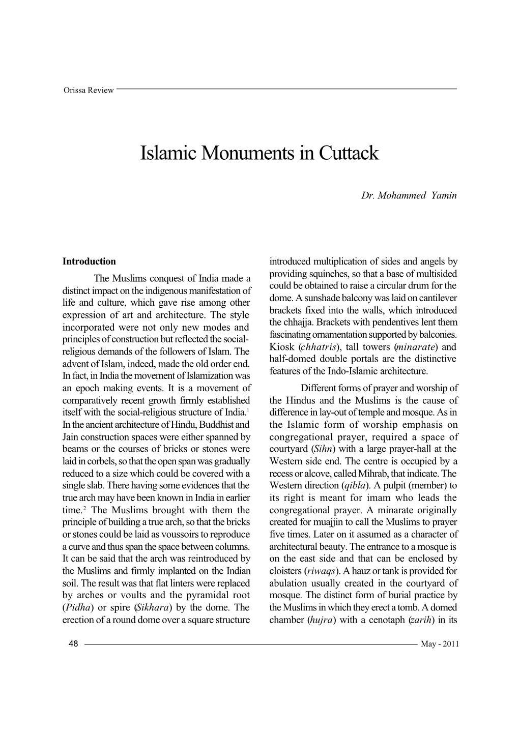 Islamic Monuments in Cuttack