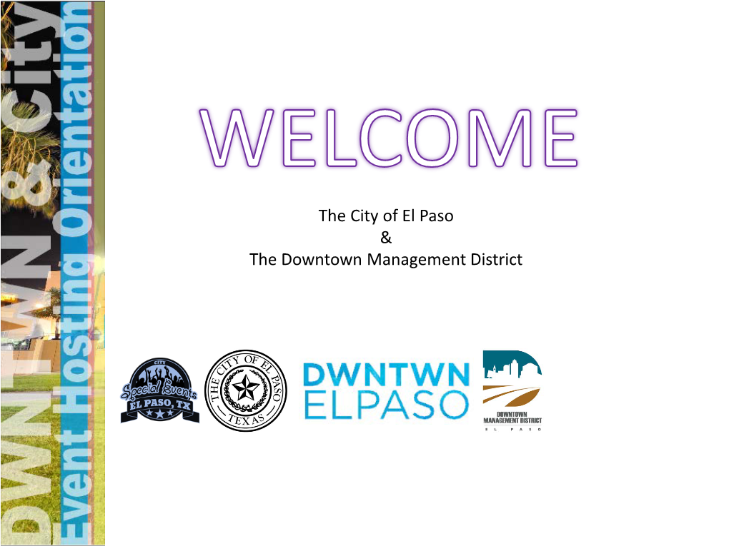 The City of El Paso & the Downtown Management