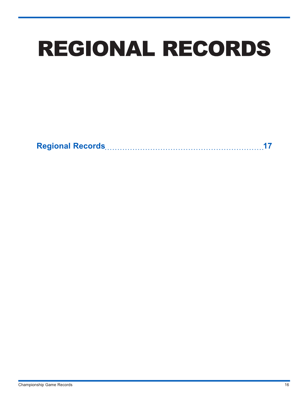 Regional Records