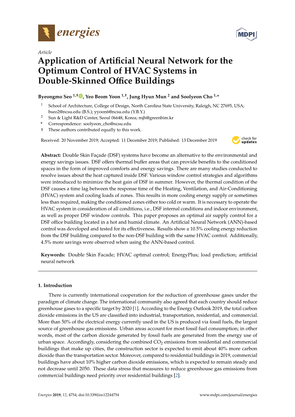 Application of Artificial Neural Network for the Optimum Control of HVAC