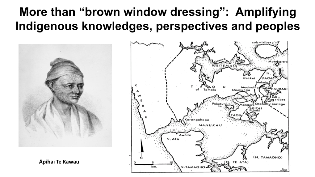 Brown Window Dressing”: Amplifying Indigenous Knowledges, Perspectives and Peoples