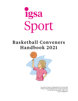 Basketball Conveners Handbook 2021