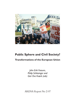 Public Sphere and Civil Society?