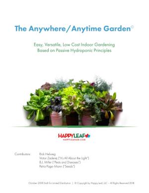 The Anywhere/Anytime Garden©