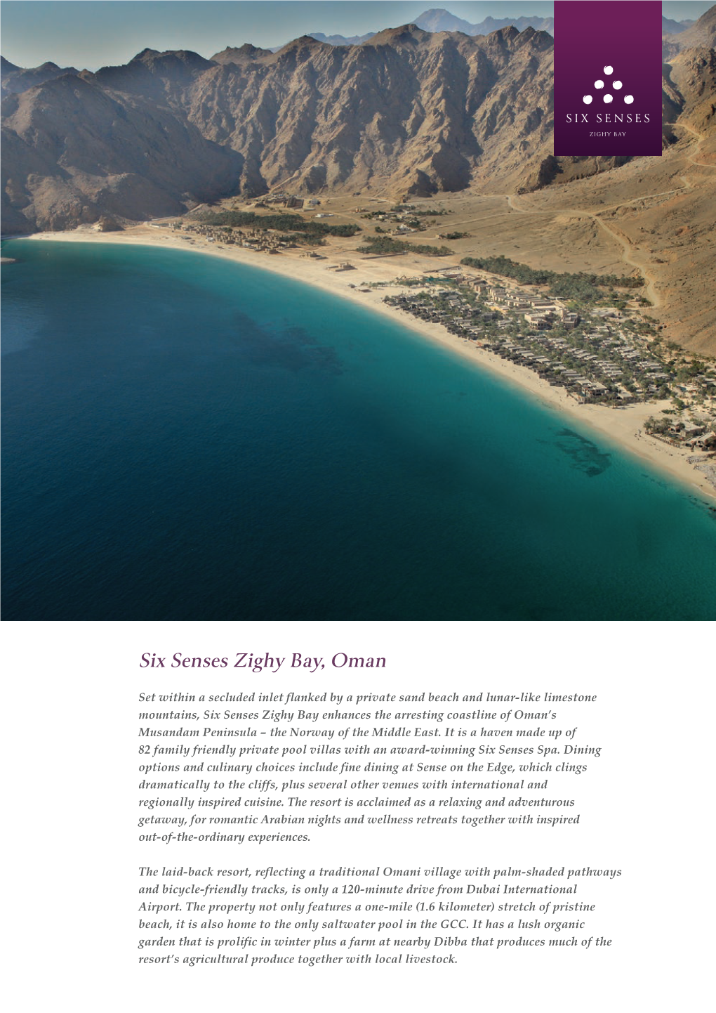 Six Senses Zighy Bay, Oman