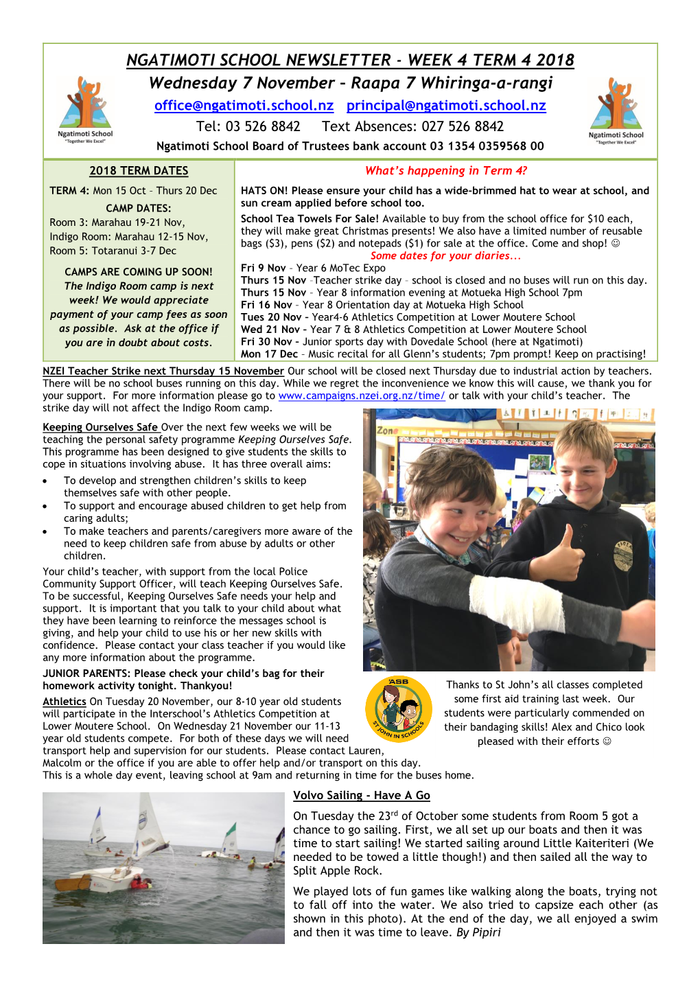 Ngatimoti School Newsletter