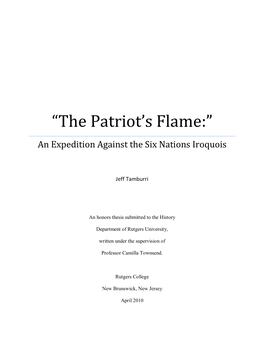 “The Patriot's Flame”