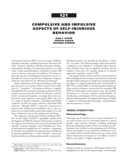 Compulsive and Impulsive Aspects of Self-Injurious Behavior (PDF)