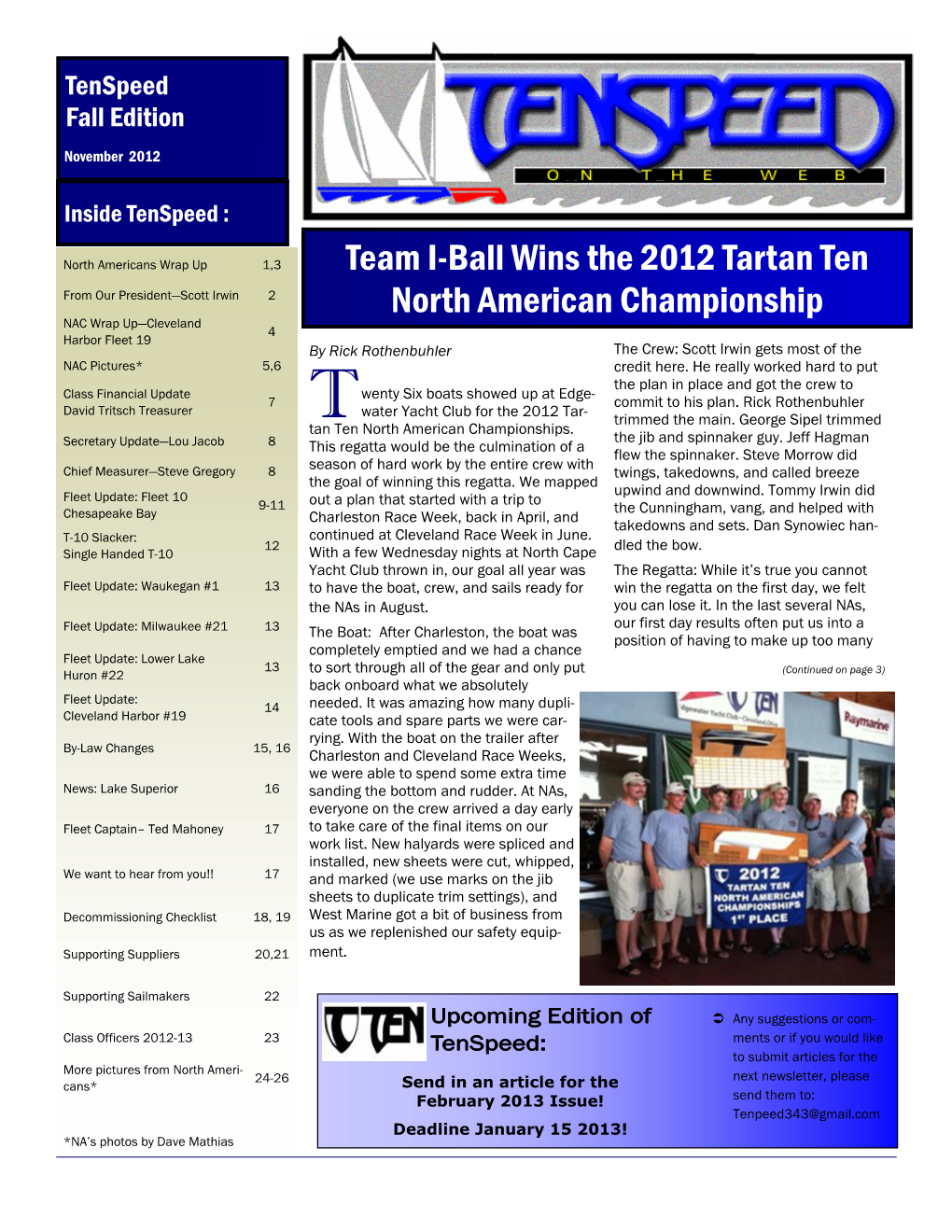 T-10 Newsletteroctober 2012