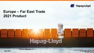 Europe – Far East Trade 2021 Product