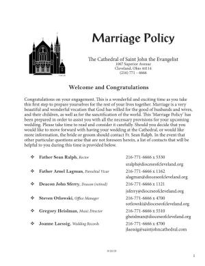 Marriage Policy