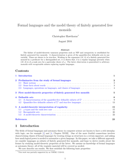 Formal Languages and the Model Theory of Finitely Generated Free Monoids