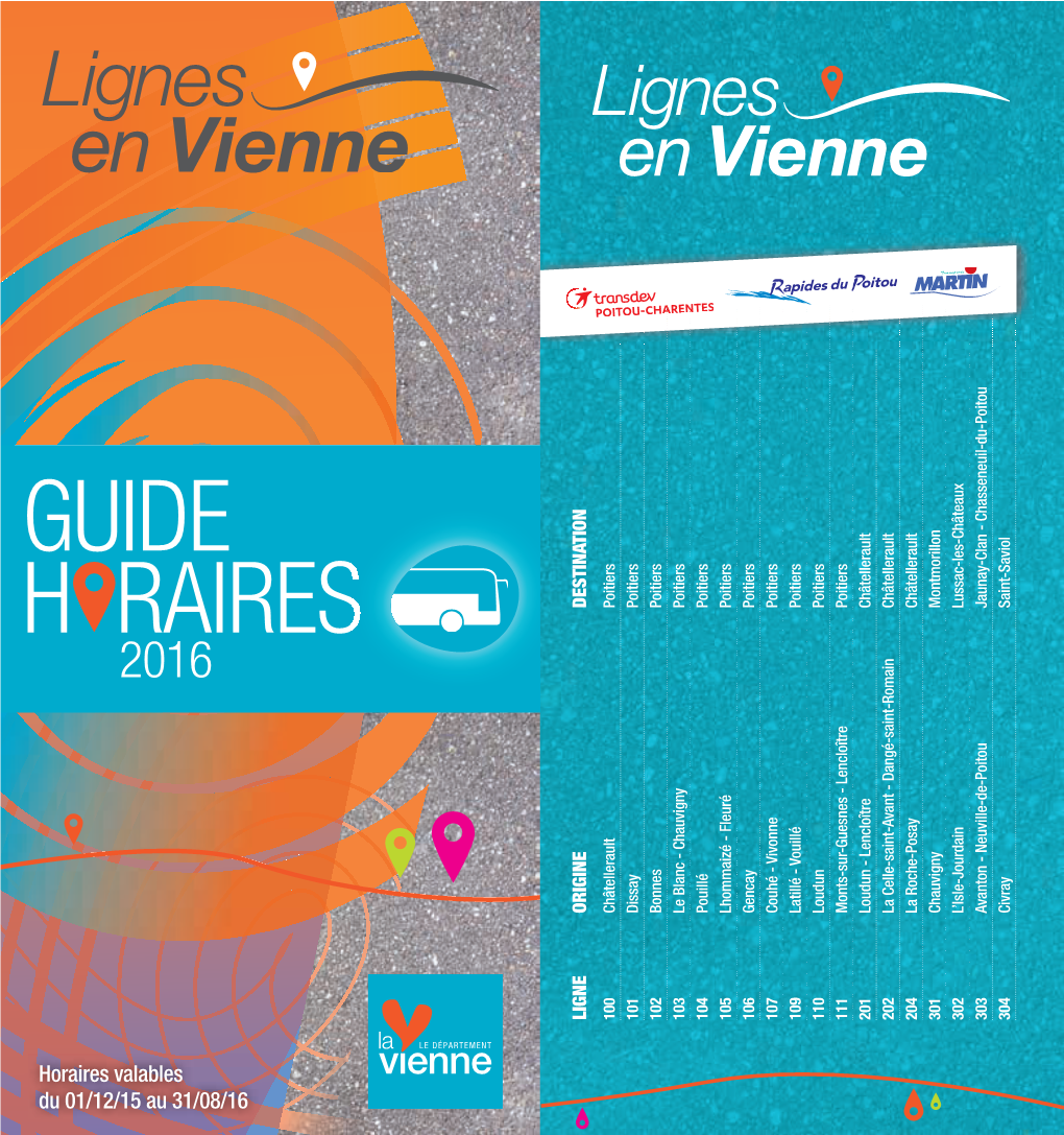 Guide Horaires 2016 Entier.Indd