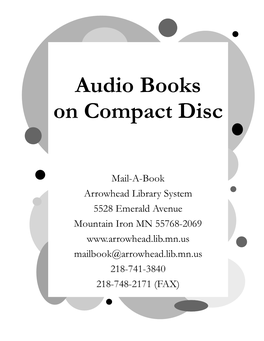 Audio Books on Compact Disc