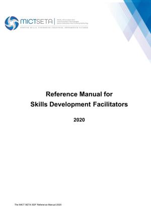 Reference Manual for Skills Development Facilitators