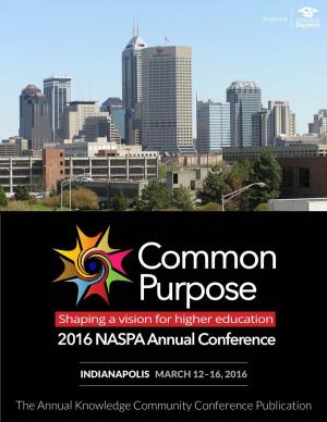2016 NASPA Knowledge Community Publication