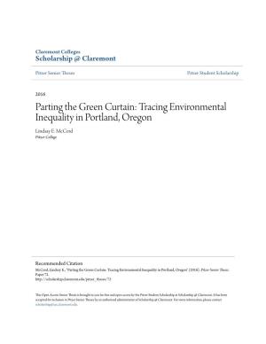Tracing Environmental Inequality in Portland, Oregon Lindsay E