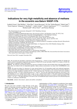 Indications for Very High Metallicity and Absence of Methane in The