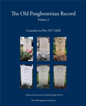 The Old Pangbournian Record Volume 2