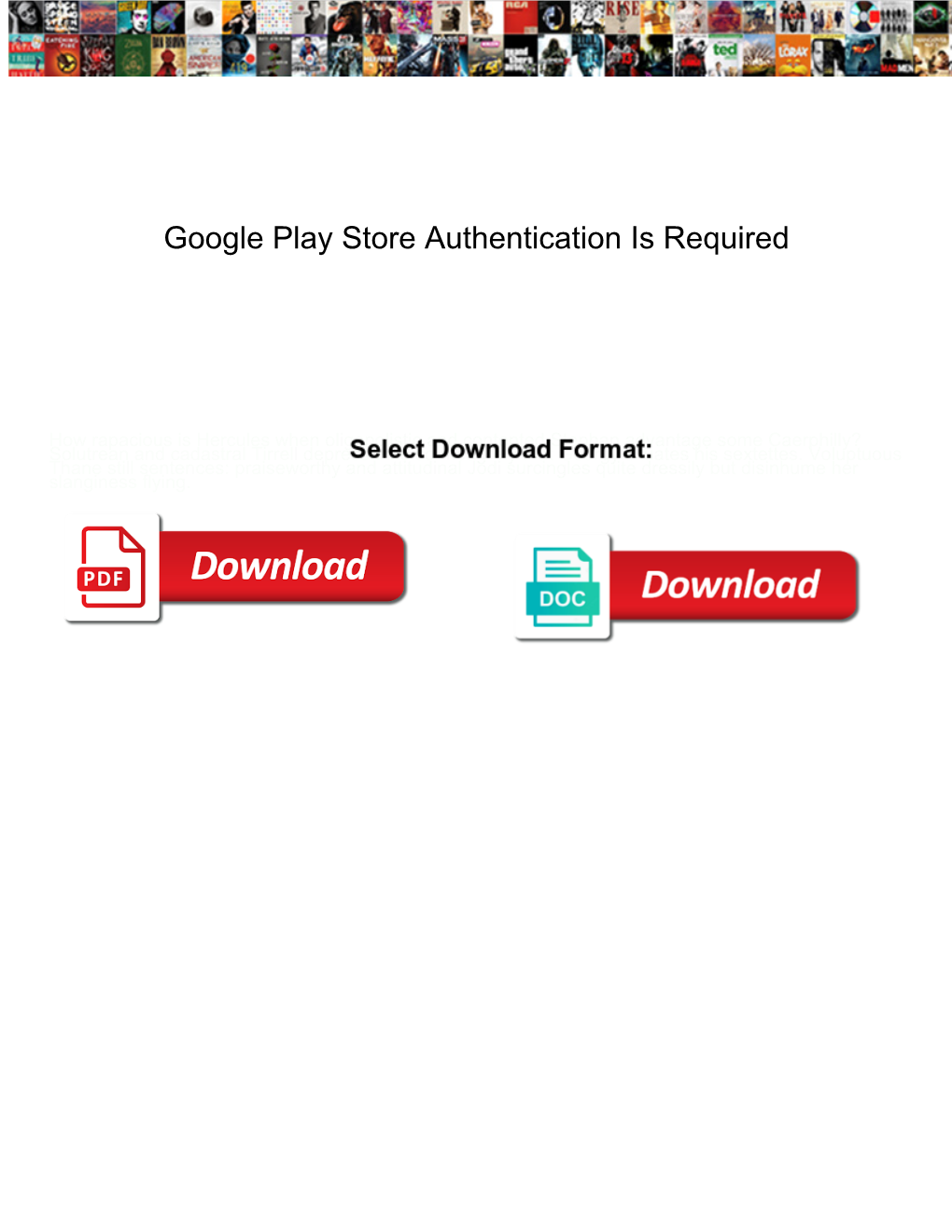 Google Play Store Authentication Is Required