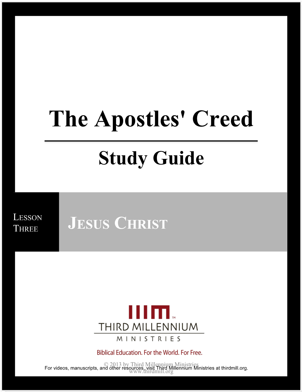 The Apostles' Creed s3